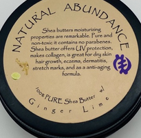 Natural Abundance Single Shea Butter Ginger Lime